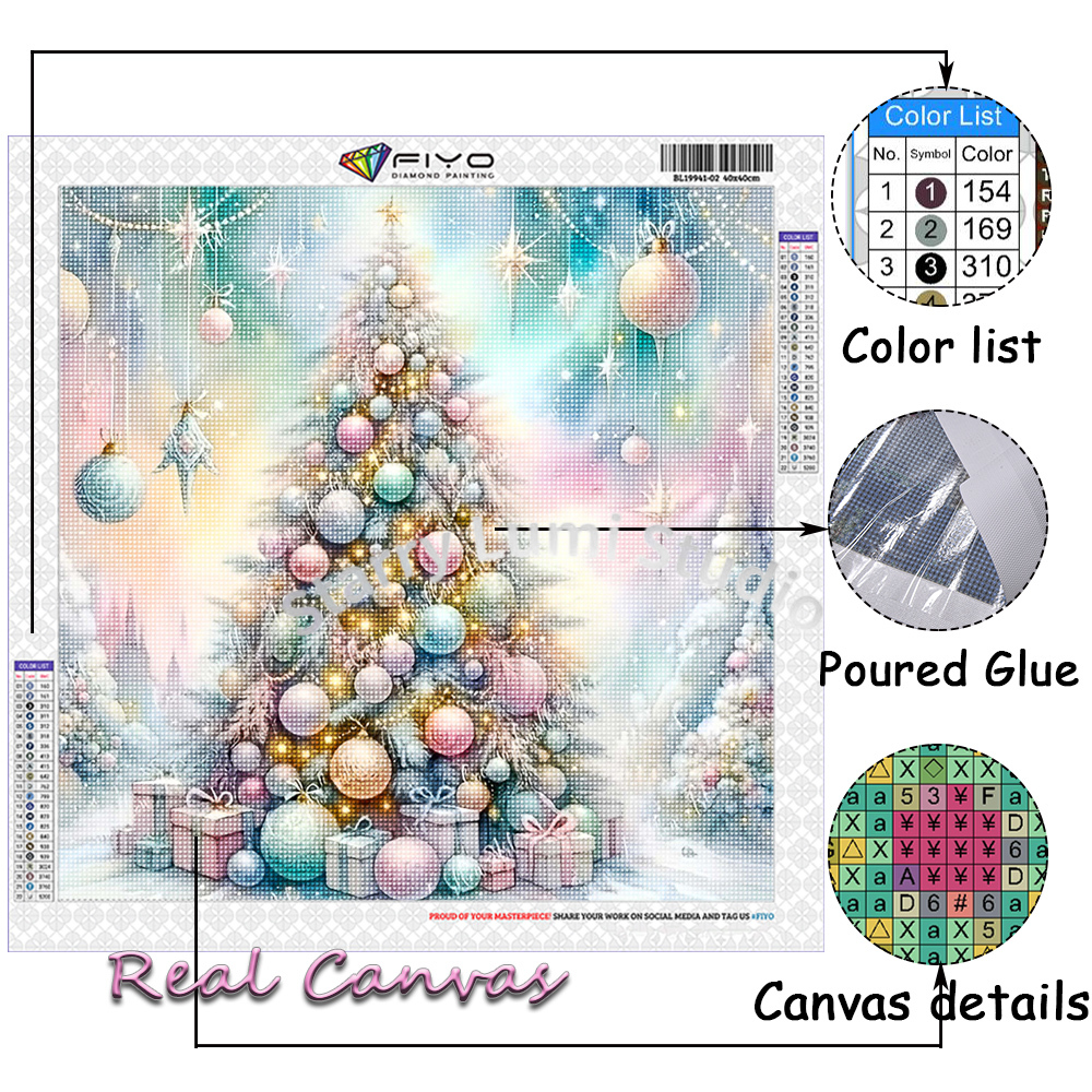 Diamond Painting Kit Christmas - Embroidery Embellishments บทวิจารณ์และราคา