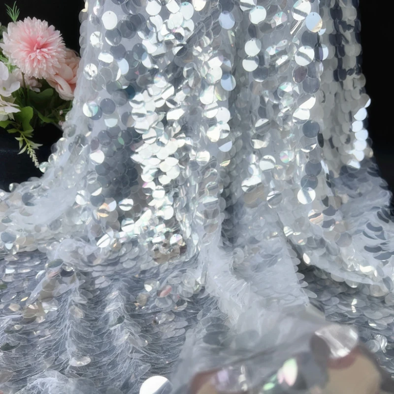 Encrypted Crystal Sequin Fabri - Crystal Mesh Fabric บทวิจารณ์และราคา