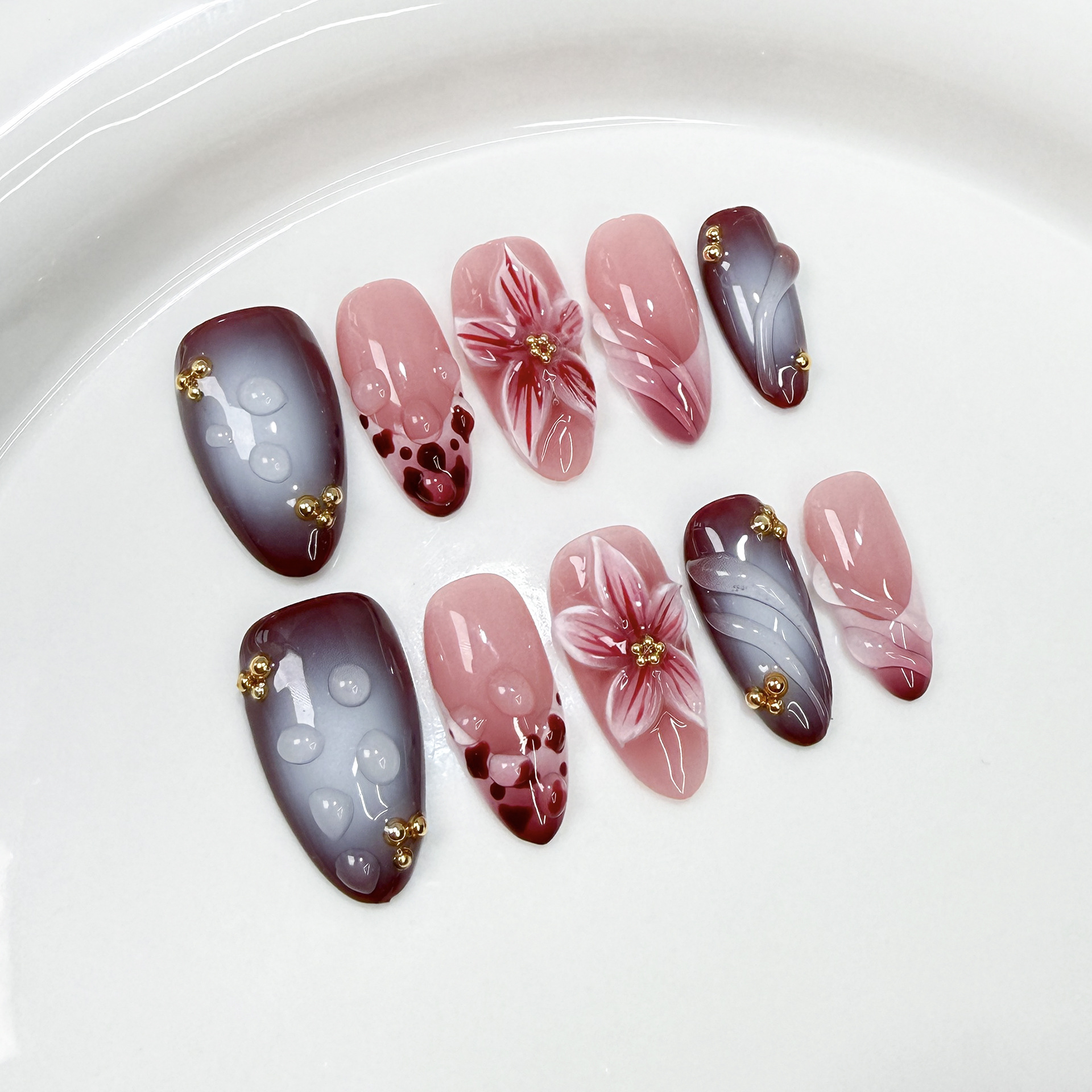 10Pcs Handmade Elegant French  - Embroidery Embellishments บทวิจารณ์และราคา