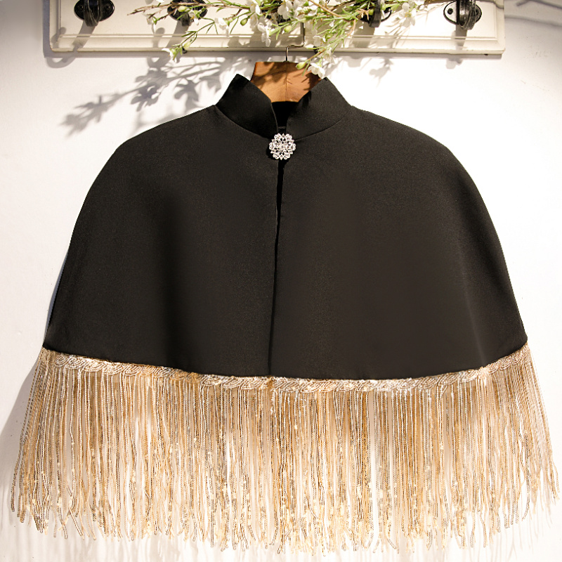 Women's Spring Summer Black Co - Tassel Fringe Trim บทวิจารณ์และราคา