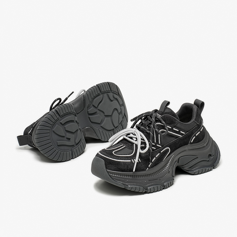 BBEAUTODAY Chunky Sneakers Wom - Guipure Lace Panel บทวิจารณ์และราคา