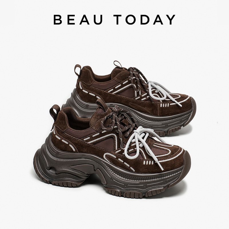 BBEAUTODAY Chunky Sneakers Wom - Guipure Lace Panel บทวิจารณ์และราคา