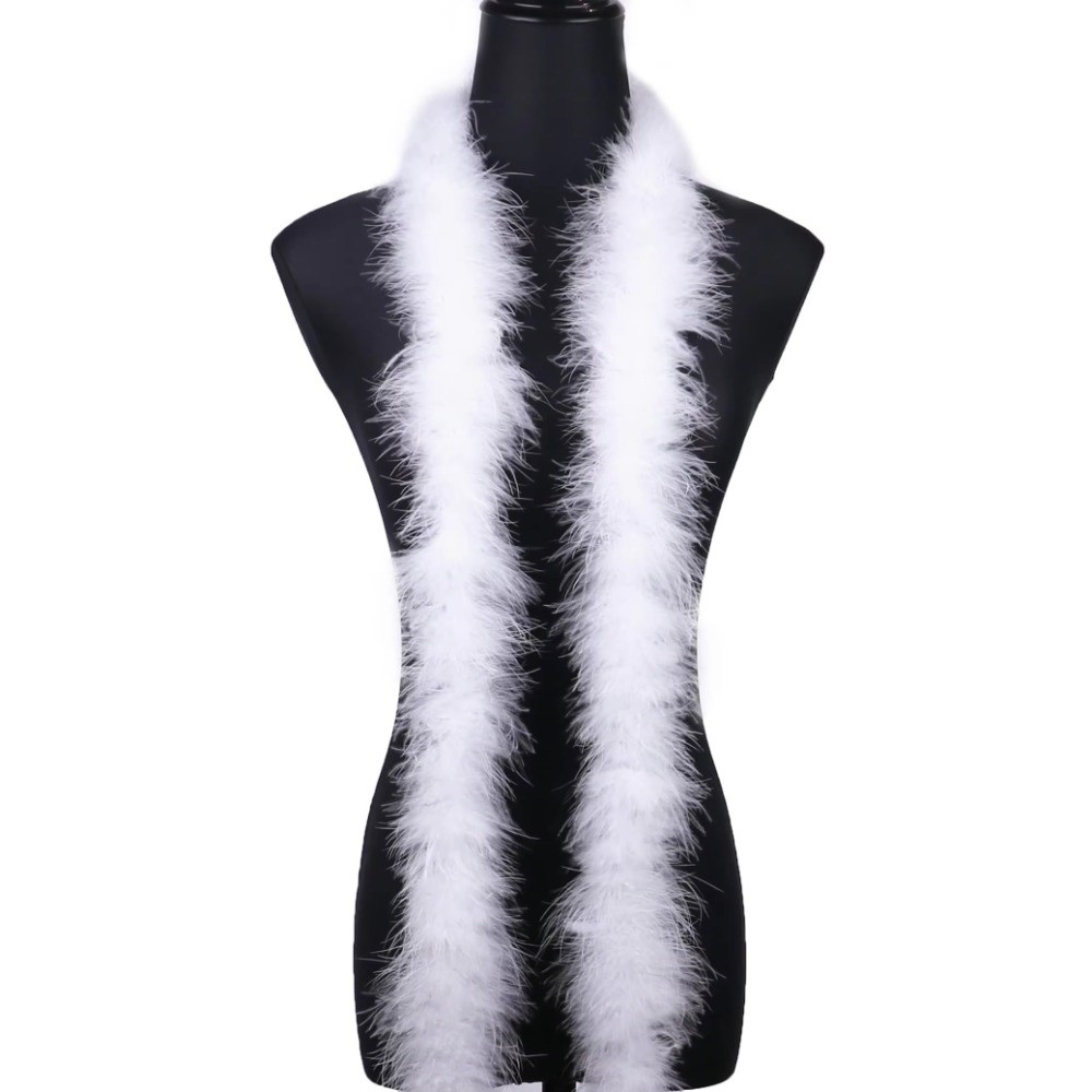 2 Meter Marabou Feather Boa Fa - Feather Trim Marabou บทวิจารณ์และราคา