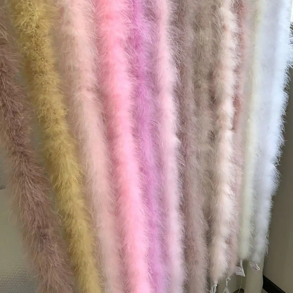 2 Meter Marabou Feather Boa Fa - Feather Trim Marabou บทวิจารณ์และราคา