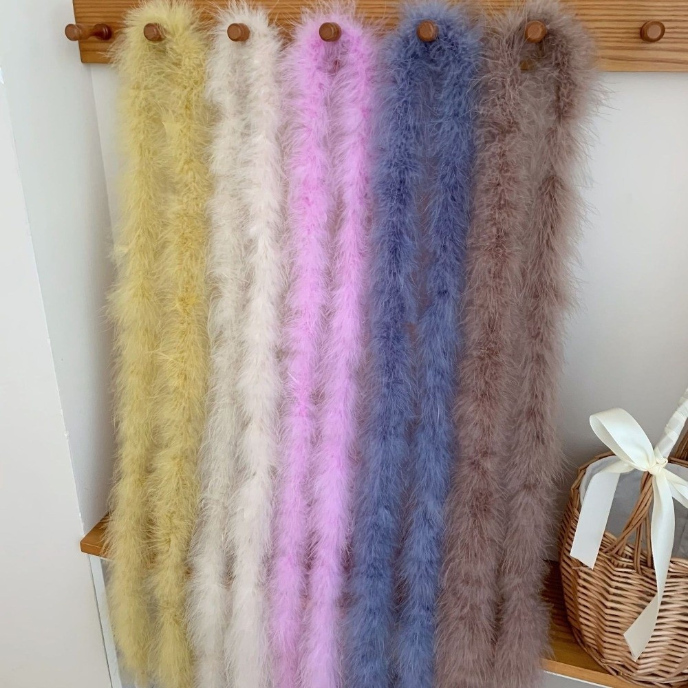 2 Meter Marabou Feather Boa Fa - Feather Trim Marabou บทวิจารณ์และราคา
