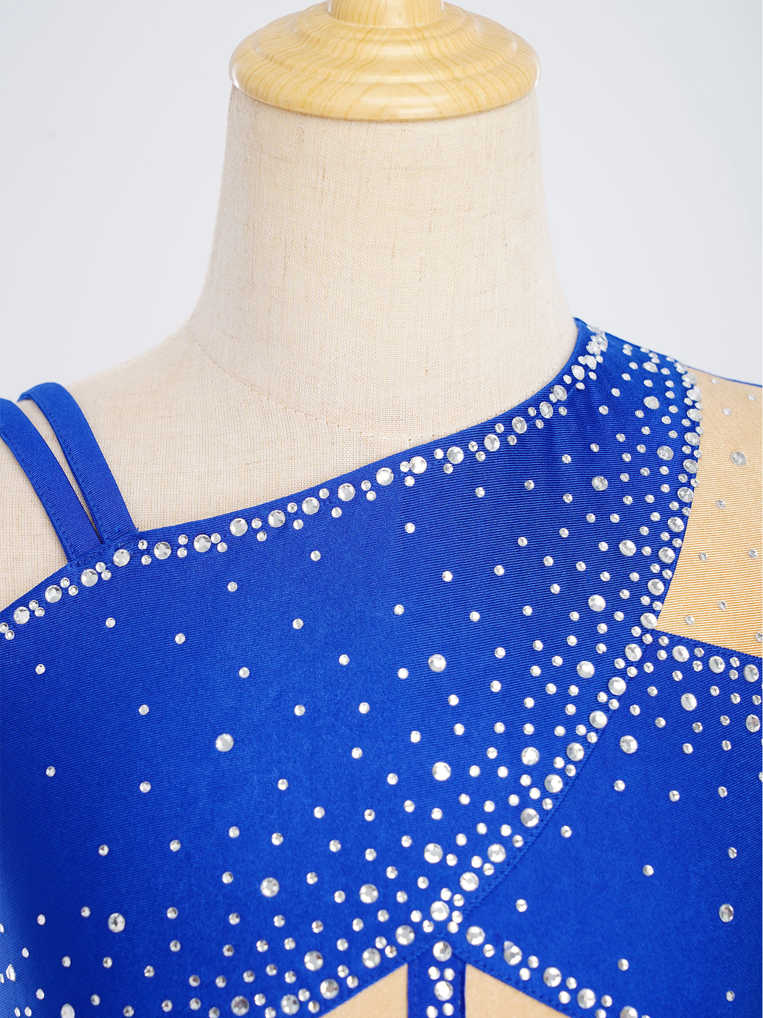 Kid Girls Figure Skating Balle - Rhinestone Banding Trim บทวิจารณ์และราคา