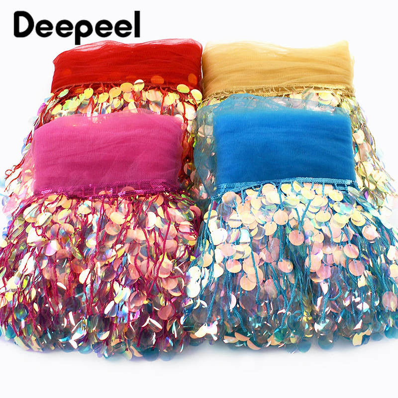 3Yards 17cm Beaded Sequins Tas - Beaded Trim Fringe บทวิจารณ์และราคา