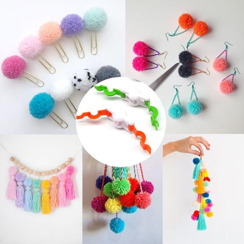 D8KF 2pcs Pom-Pom Maker for Fl - Pom Pom Maker Tool บทวิจารณ์และราคา
