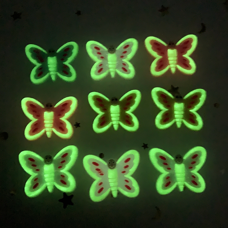 10pcs Cute Large butterfly PVC - Embellishment Glue Craft บทวิจารณ์และราคา