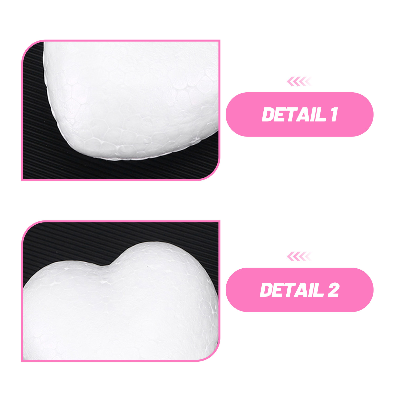 20Pcs Blank Heart Foam Balls L - Craft Embellishments บทวิจารณ์และราคา