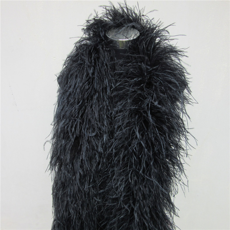 2 Meters 6 Layer White Natural - Feather Trim Marabou บทวิจารณ์และราคา