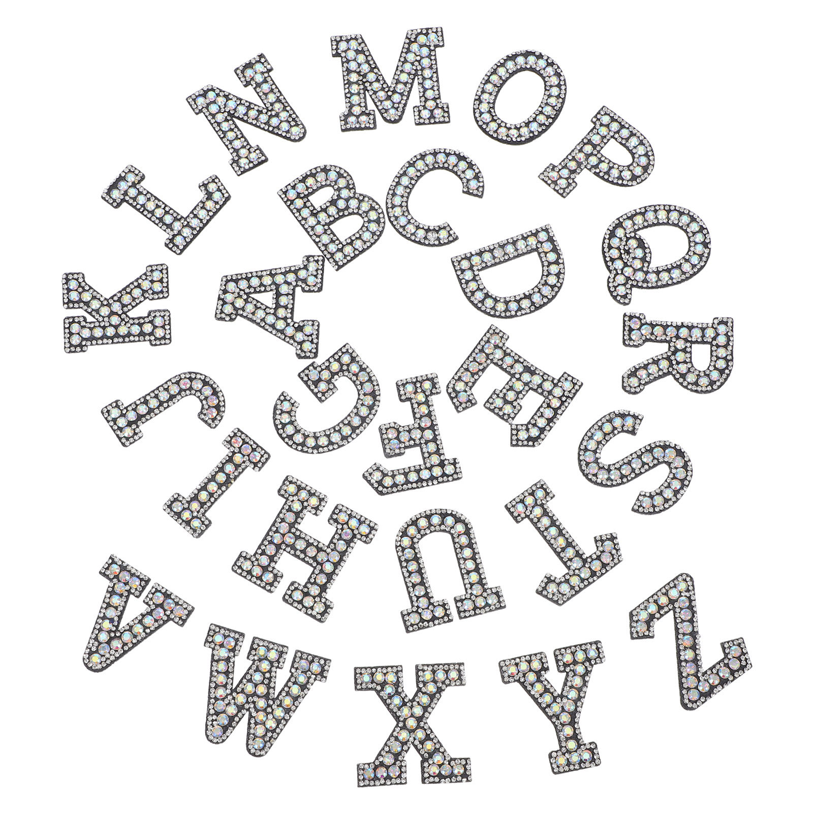 26Pcs Rhinestone Letter Patche - Craft Embellishments บทวิจารณ์และราคา