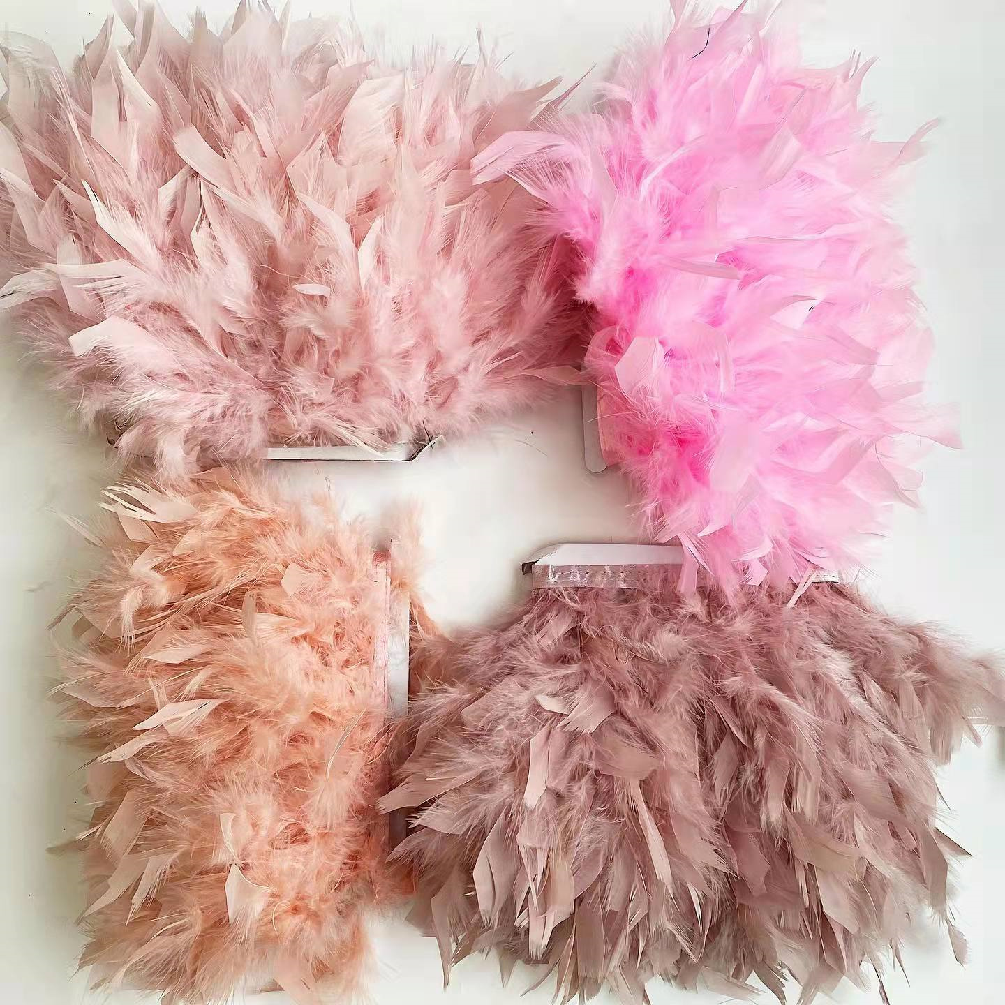 2Meters Natural Turkey Feather - Feather Trim Marabou บทวิจารณ์และราคา