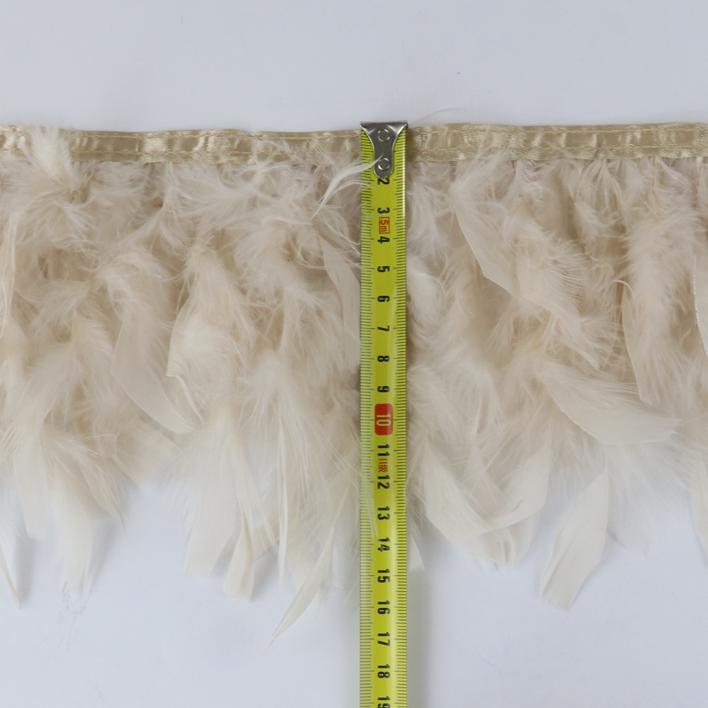 2Meters Natural Turkey Feather - Feather Trim Marabou บทวิจารณ์และราคา