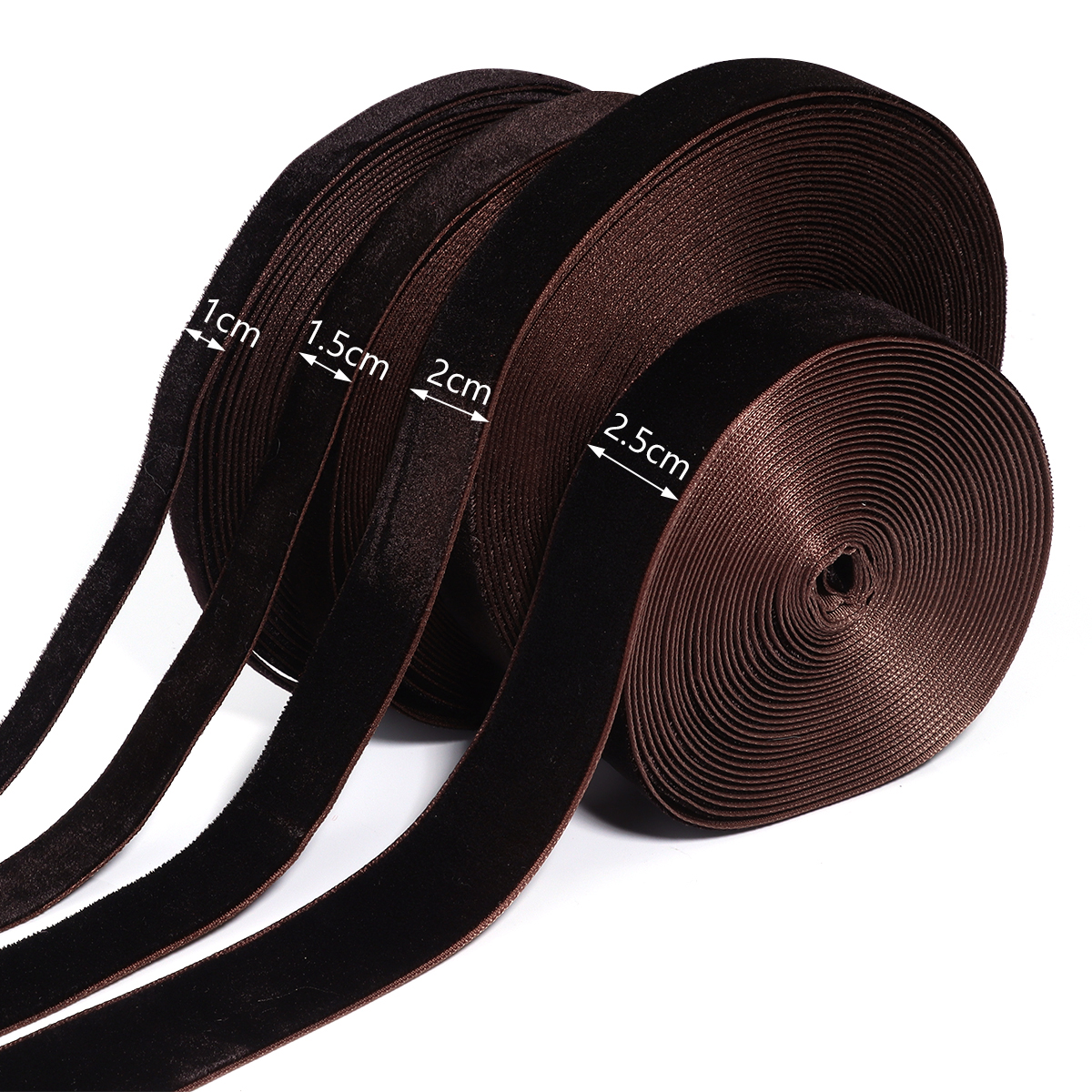 5-10yards/roll Velvet Ribbons  - Velvet Ribbon Roll บทวิจารณ์และราคา