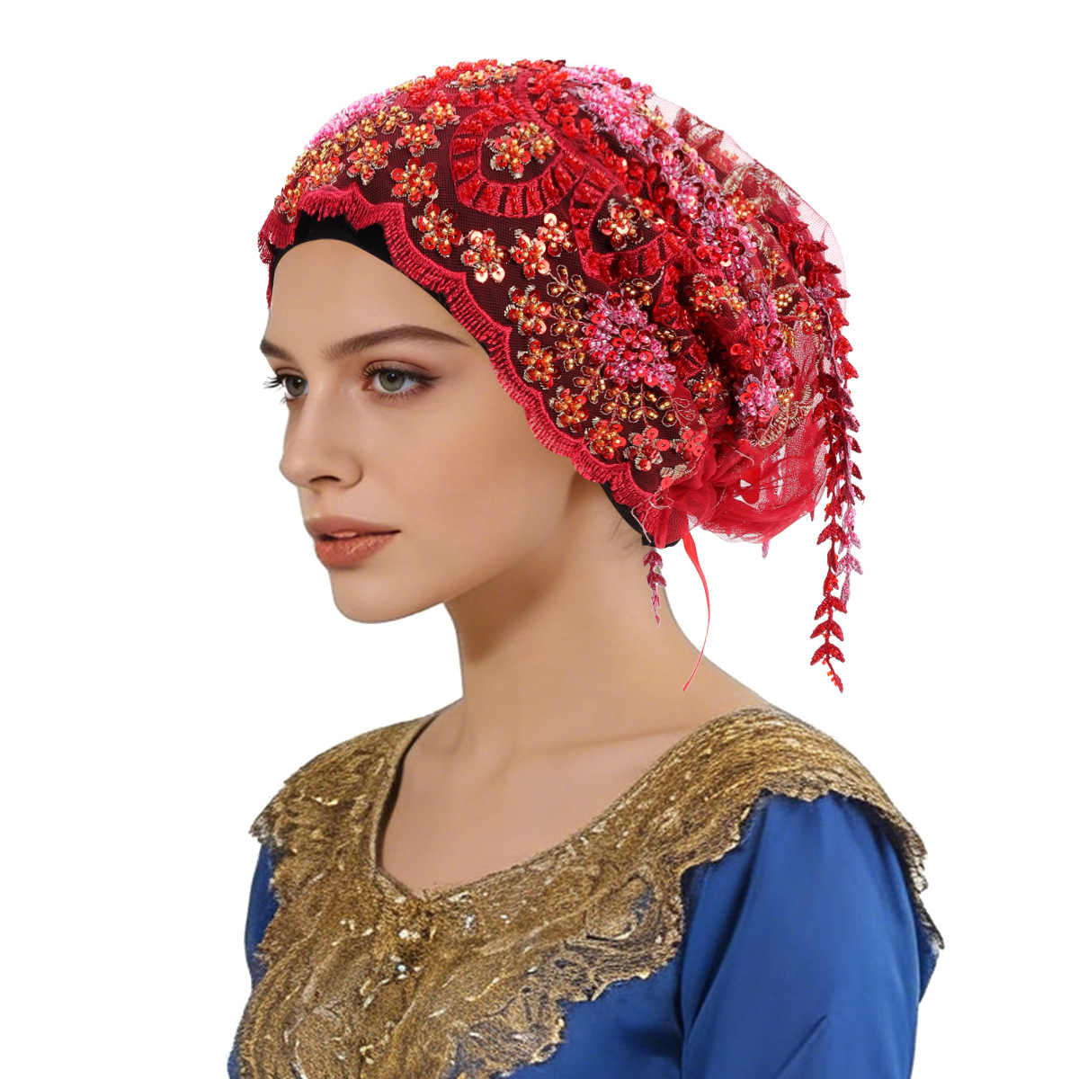 New Ethnic Tassel Headscarf Be - Tassel Fringe Trim บทวิจารณ์และราคา