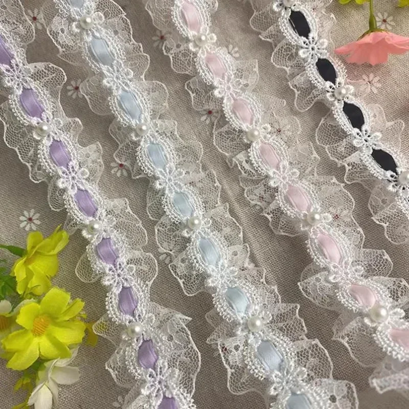 5/10yards Lolita White Lace Tr - Lace Ribbon Trim บทวิจารณ์และราคา