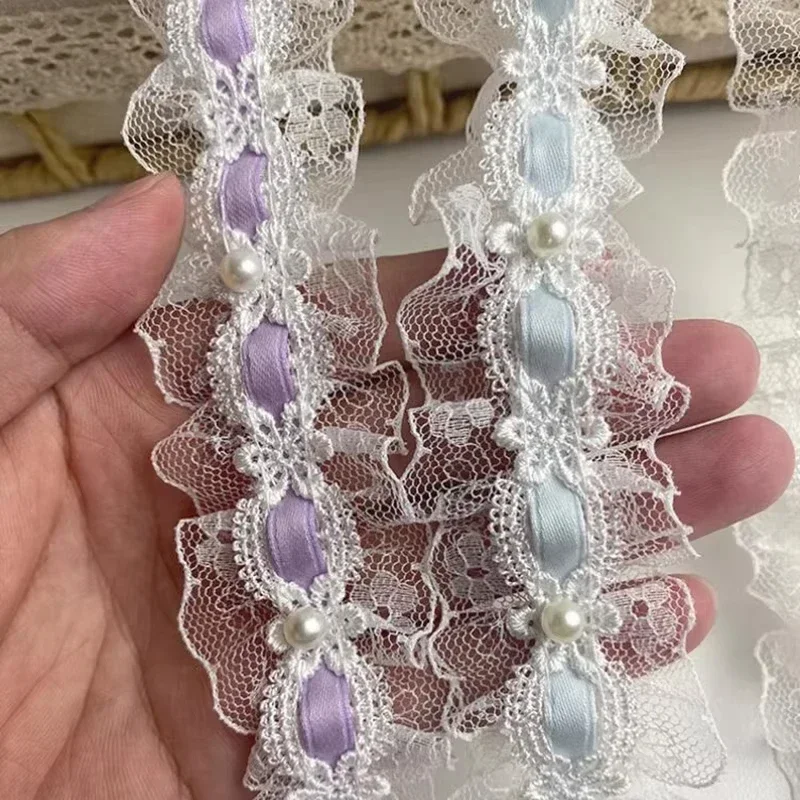 5/10yards Lolita White Lace Tr - Lace Ribbon Trim บทวิจารณ์และราคา