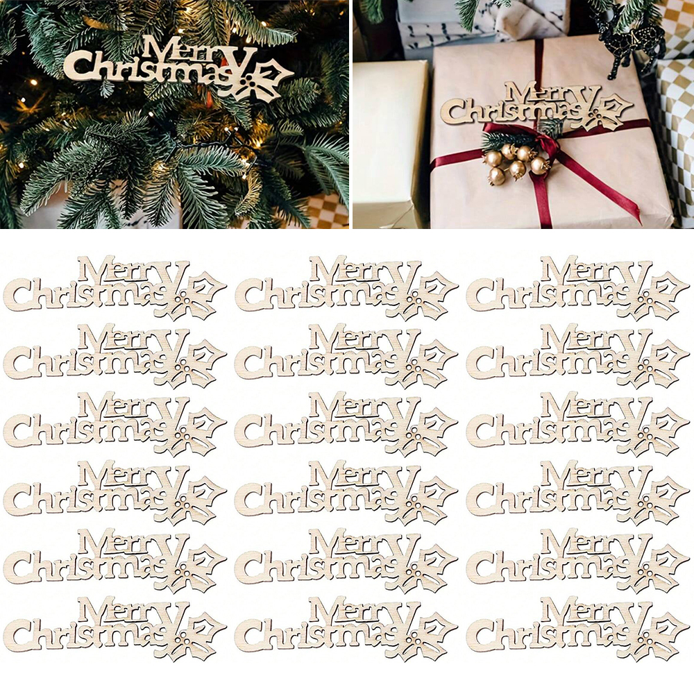 10/20/100Pcs Merry Christmas W - Christmas Craft Embellishment บทวิจารณ์และราคา