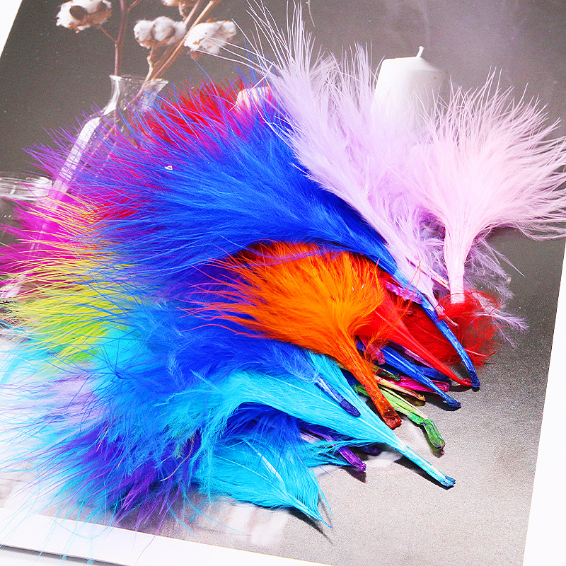 8-12cm Colored Plumas Natural  - Feather Trim Marabou บทวิจารณ์และราคา