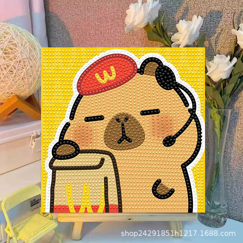 Cartoon Capibala Crystal Diamo - Embroidery Embellishments บทวิจารณ์และราคา