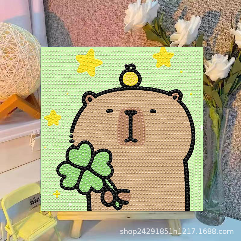 Cartoon Capibala Crystal Diamo - Embroidery Embellishments บทวิจารณ์และราคา