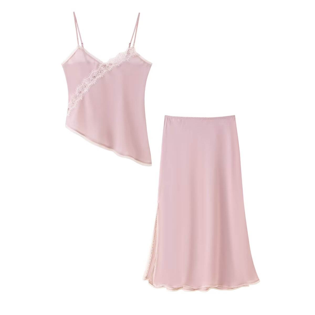 Tidalyf 2025 Women Pink Cami T - Elastic Lace Trim บทวิจารณ์และราคา