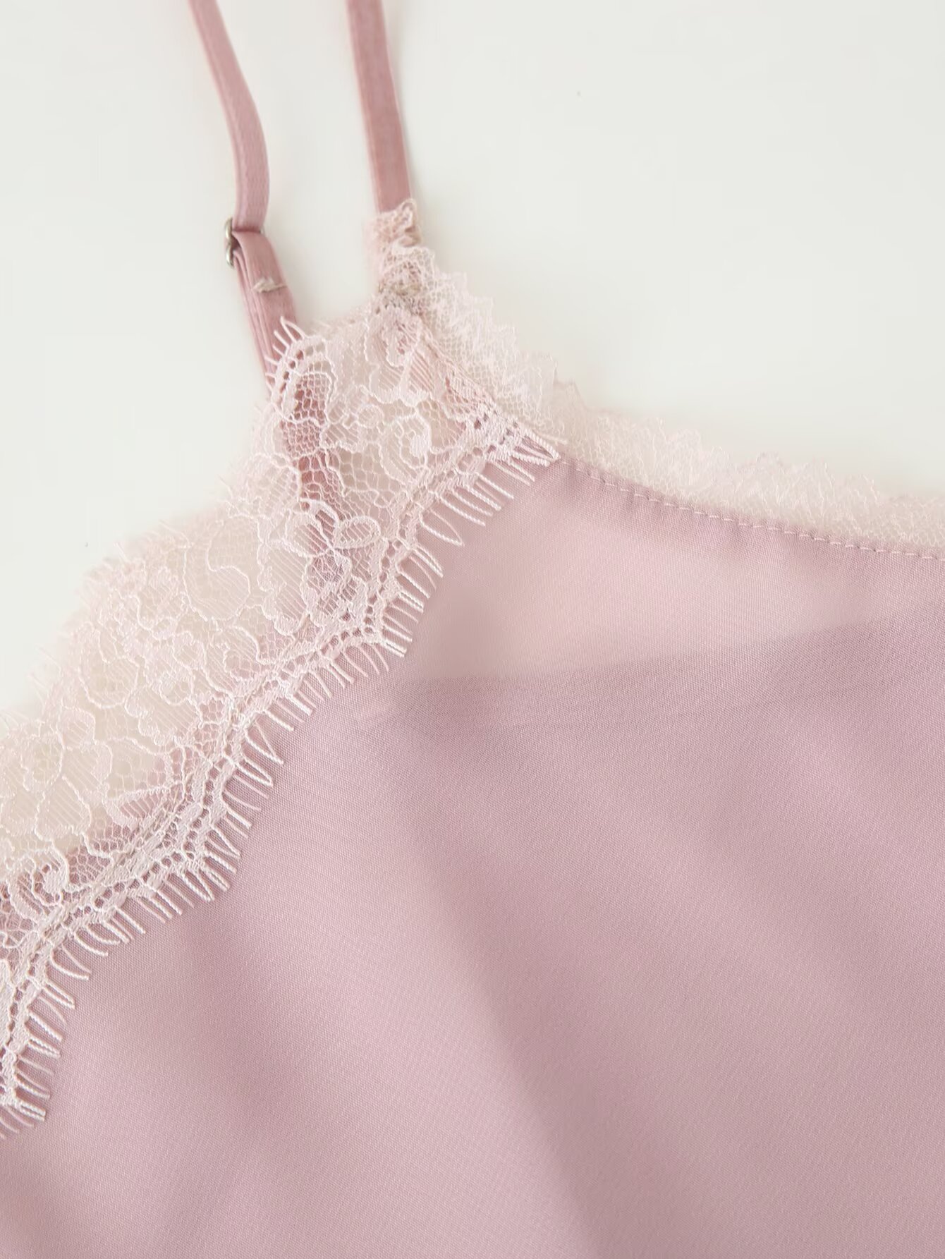 Tidalyf 2025 Women Pink Cami T - Elastic Lace Trim บทวิจารณ์และราคา
