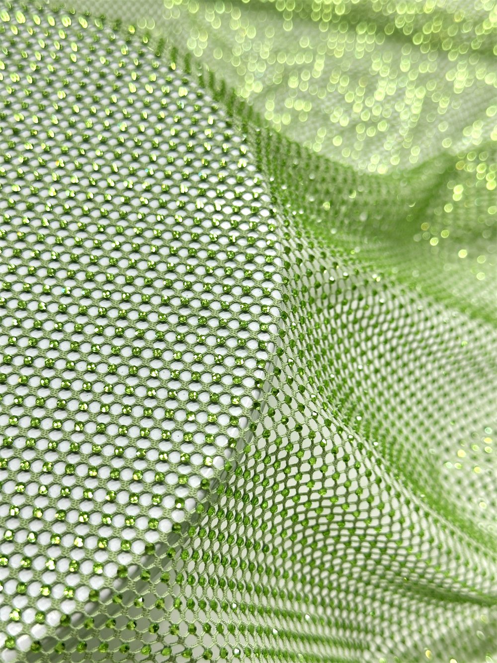 Exquisite Rhinestones Mesh diy - Crystal Mesh Fabric บทวิจารณ์และราคา