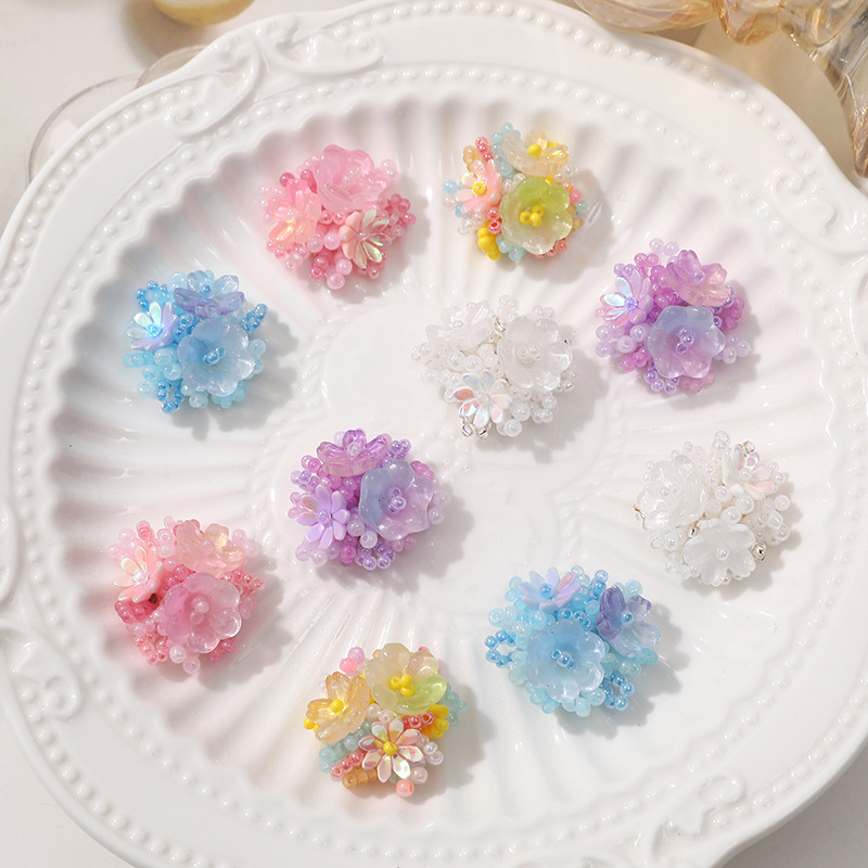 2pcs Crystal Flower Patches fo - Applique Patch Flower บทวิจารณ์และราคา