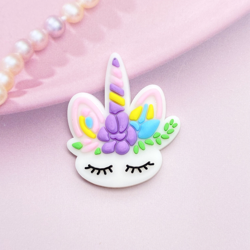 12pcs Cute Mini Unicorn head P - Embellishment Glue Craft บทวิจารณ์และราคา