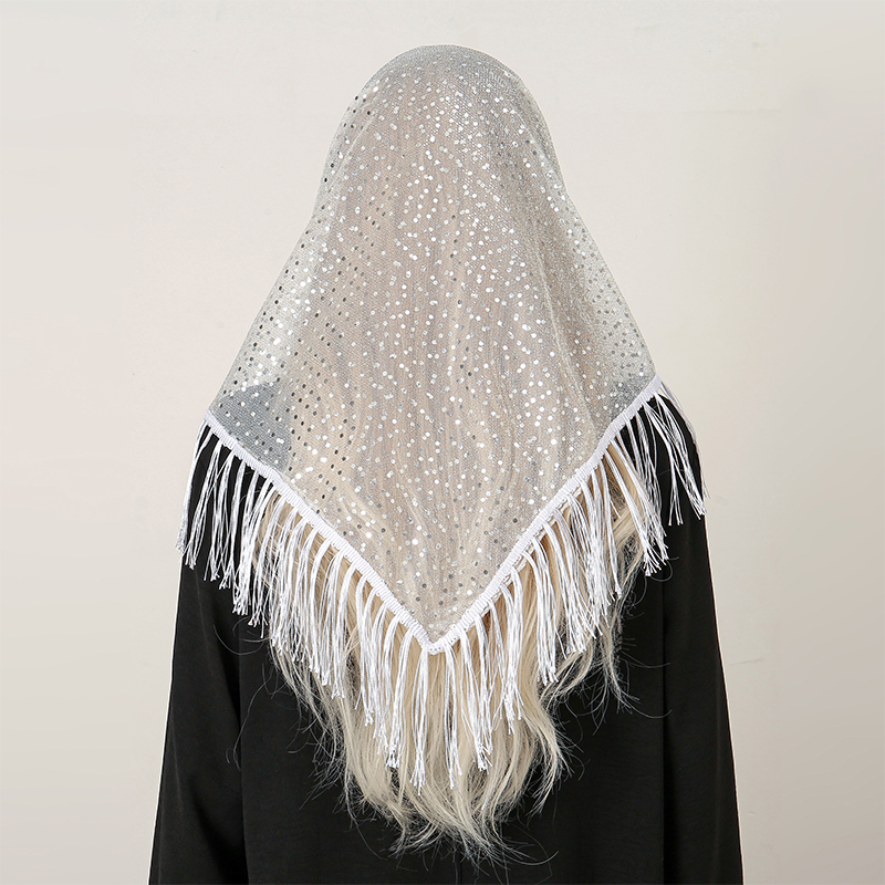 2024 Fashion Triangle Scarf Ha - Tassel Fringe Trim บทวิจารณ์และราคา