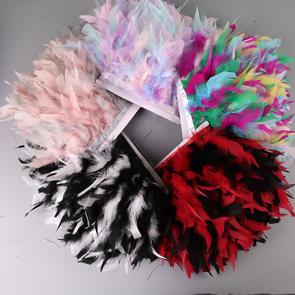 10-15cm Marabou Feathers Trim  - Feather Trim Marabou บทวิจารณ์และราคา