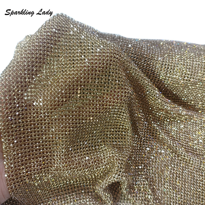 2MM Silver Crystal Mesh Fabric - Crystal Mesh Fabric บทวิจารณ์และราคา