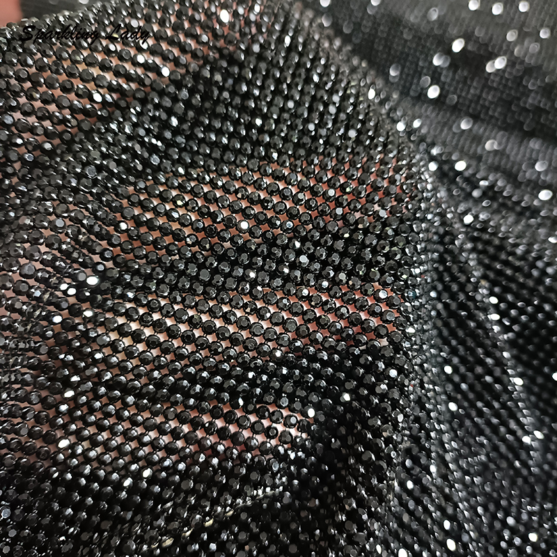 2MM Silver Crystal Mesh Fabric - Crystal Mesh Fabric บทวิจารณ์และราคา
