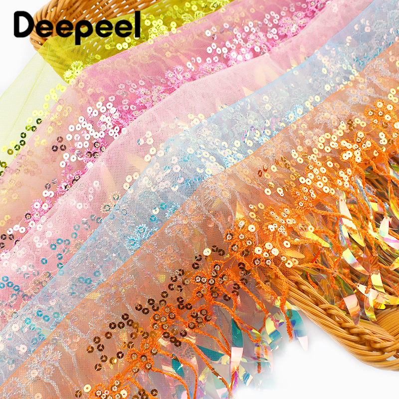 2/5/10Yards 15cm Sequins Bead  - Beaded Trim Fringe บทวิจารณ์และราคา