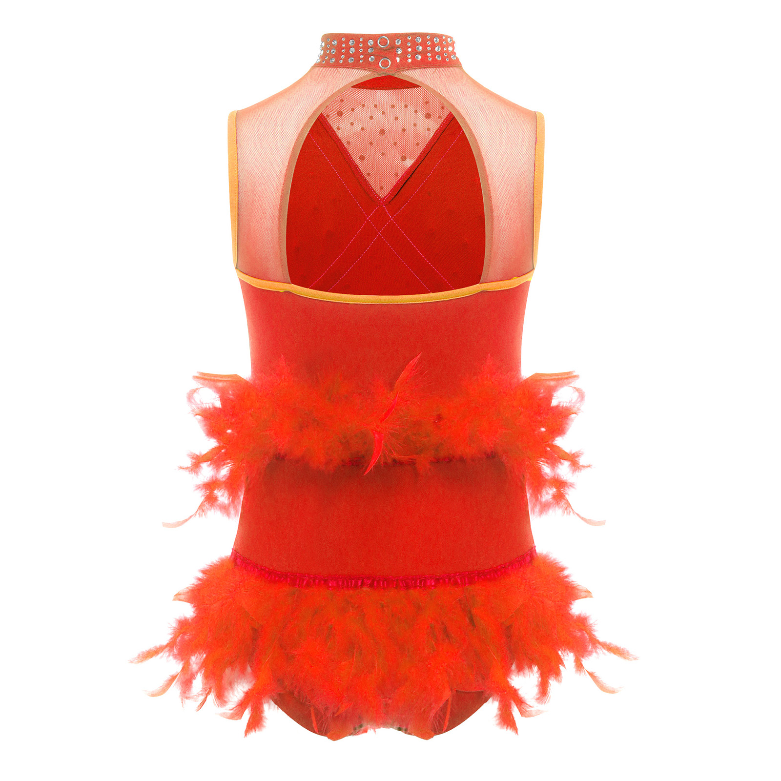 Kids Girls Latin Ballet Dance  - Rhinestone Banding Trim บทวิจารณ์และราคา