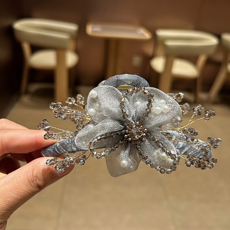 Elegant Korean Hair Accessorie - Crystal Mesh Fabric บทวิจารณ์และราคา