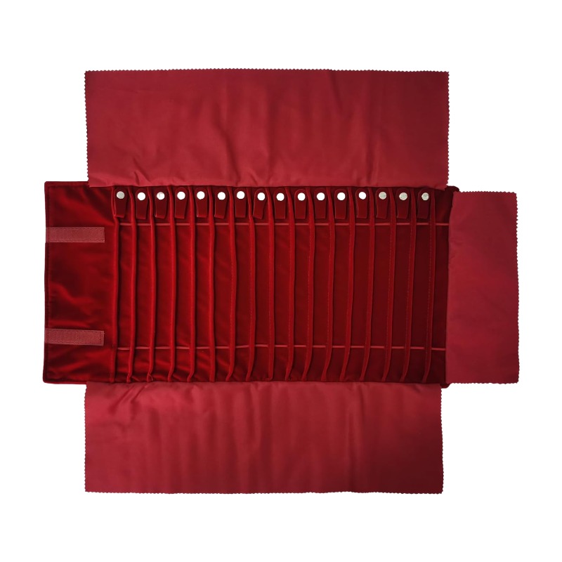 Travel Jewelry Organizer Case  - Velvet Ribbon Roll บทวิจารณ์และราคา