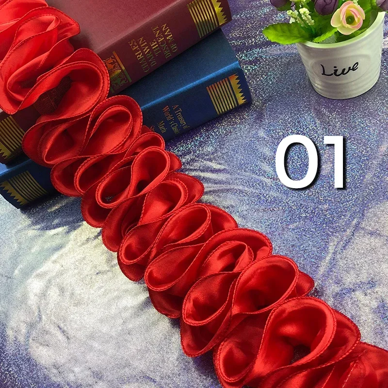 5Yards Pleated Ruffled Trim Sh - Lace Ribbon Trim บทวิจารณ์และราคา