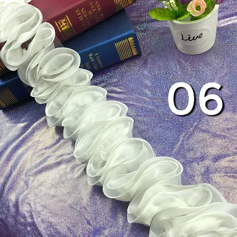 5Yards Pleated Ruffled Trim Sh - Lace Ribbon Trim บทวิจารณ์และราคา