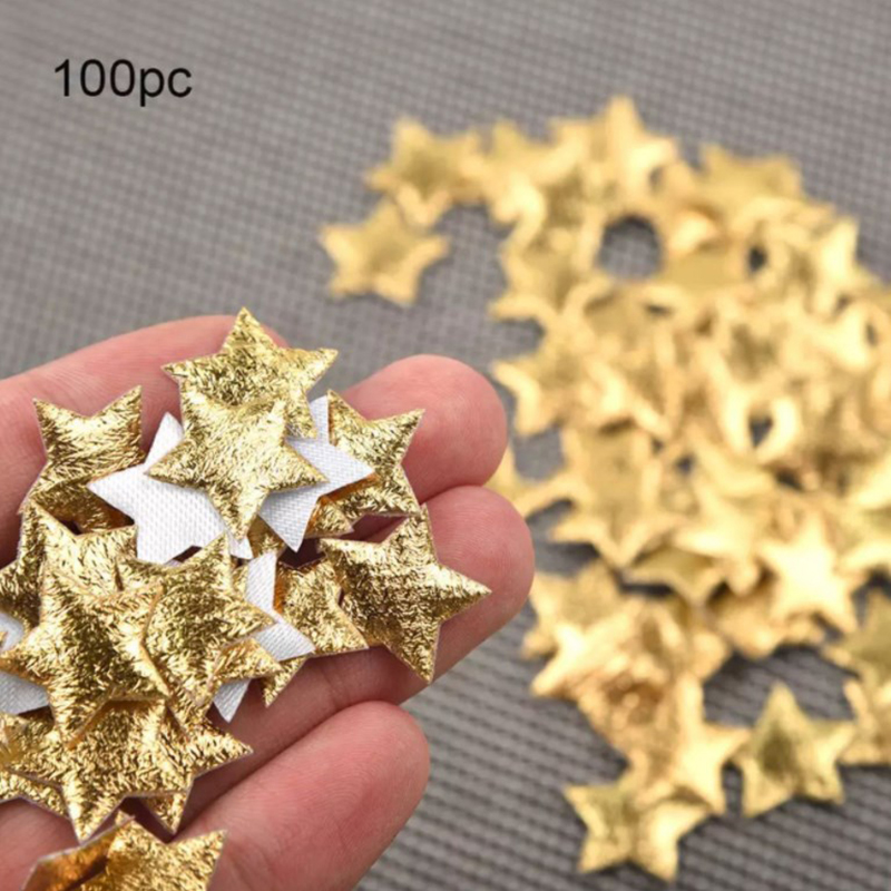 100Pcs Gold/Silver Stars For C - Christmas Craft Embellishment บทวิจารณ์และราคา