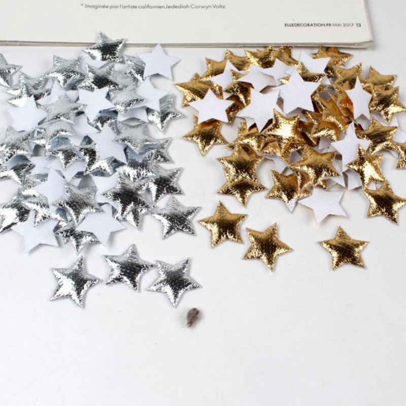 100Pcs Gold/Silver Stars For C - Christmas Craft Embellishment บทวิจารณ์และราคา